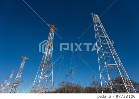 茨城県電波塔のある風景 97723106