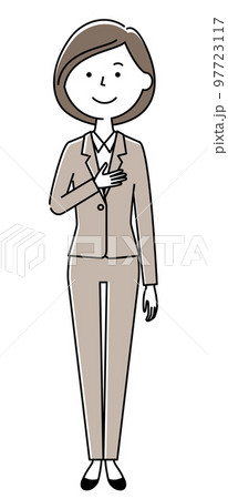 頼りになるスーツの女性 頼りになるスーツの女性 97723117