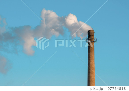 Smoke from the factory chimney 97724818