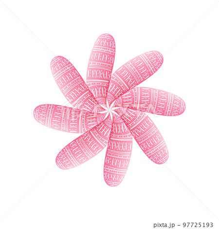 Abstract template pattern. Floral ethnic doodle shape. Element for design. Abstract template pattern. Floral ethnic doodle shape. Element for design. 97725193
