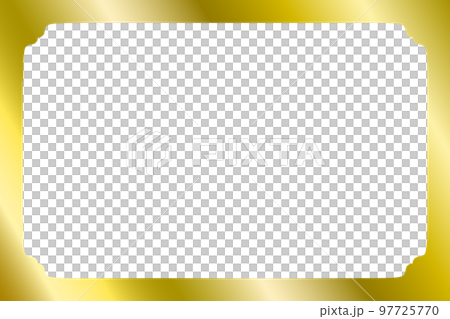ゴールドフレーム。金の枠。 97725770
