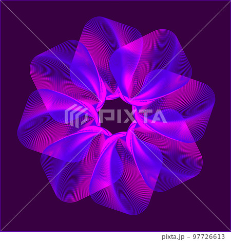Abstract floral shape on colorful background. Abstract floral shape on colorful background. 97726613