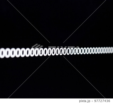 Zeroes on the black screen. 97727436