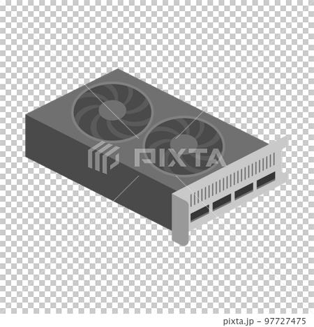 Illustration of a simple video card Illustration of a simple video card 97727475