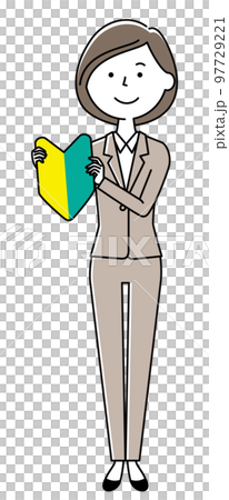 Beginner mark and woman in suit Beginner mark and woman in suit 97729221