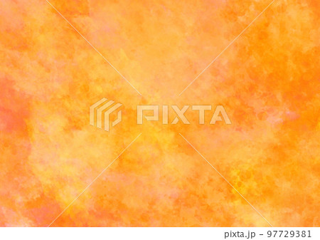 熱そうなオレンジのアナログ風背景素材 97729381