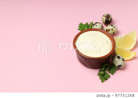 Concept of sauce, mayonnaise, space for text 97731268