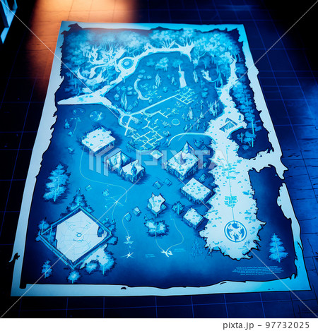 beautiful blue treasure and island map, travel map beautiful blue treasure and island map, travel map 97732025