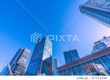 日本の東京都市景観 6棟が遂に揃い踏み、渋谷新時代の幕開け！窓ガラスにはQFRONT＝12月27日 97732094