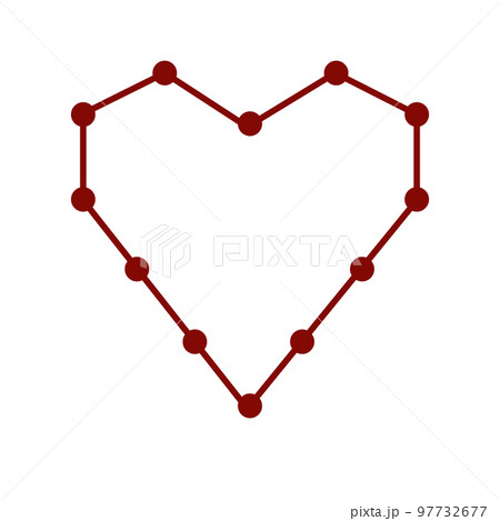 Heart Love Emoji Icon Object Symbol Gradient Vector Art Design Cartoon Isolated Background. 97732677