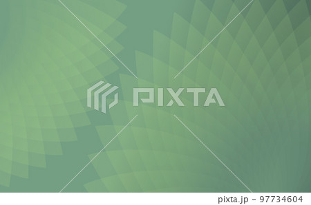 緑色の葉のような幾何学グラデーションが滑らかに広がるタイトル背景画像用のベクターイラストEPS10 97734604