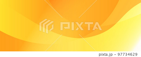 明るい黄色とオレンジ色の曲線グラデーションで描かれたアブストラクト背景画像。ヘッダー、バナー、ページ 明るい黄色とオレンジ色の曲線グラデーションで描かれたアブストラクト背景画像。ヘッダー、バナー、ページ 97734629