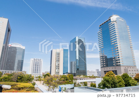 「千葉県」都市風景　海浜幕張ビル群 97734715