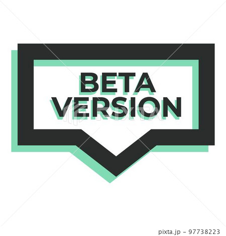 Beta interface icon cartoon vector. Computer software. Digital upgrade Beta interface icon cartoon vector. Computer software. Digital upgrade 97738223