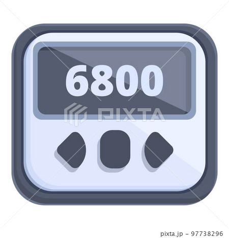 Device display icon cartoon vector. Sport app. Health step Device display icon cartoon vector. Sport app. Health step 97738296
