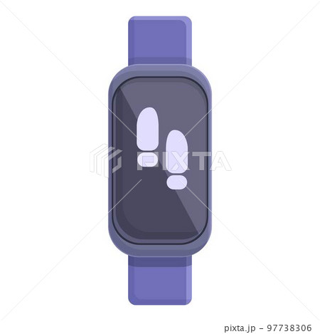 Step counter icon cartoon vector. Sport app. Digital device Step counter icon cartoon vector. Sport app. Digital device 97738306