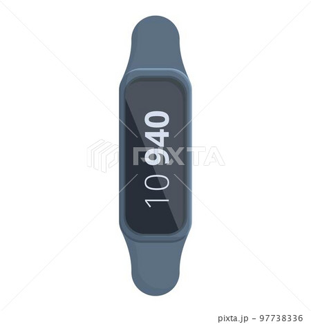 Exercise fitness band icon cartoon vector. Sport app. Monitor display Exercise fitness band icon cartoon vector. Sport app. Monitor display 97738336