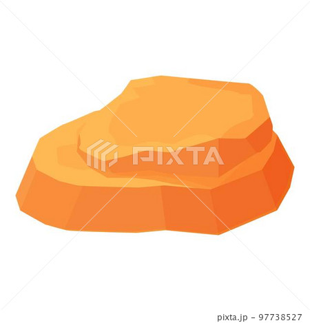Landscape rock icon cartoon vector. Canyon cliff. Arizona park 97738527