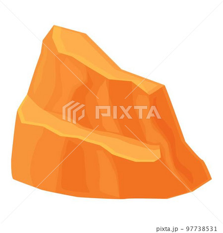 Arizona rock icon cartoon vector. Grand canyon. Nature park 97738531