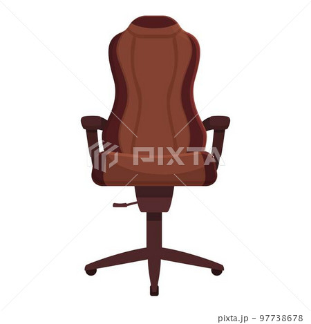 Red leather chair icon cartoon vector. Gamer seat. Streamer office Red leather chair icon cartoon vector. Gamer seat. Streamer office 97738678