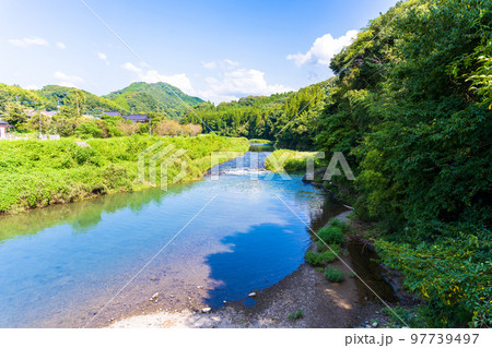豊かな自然(氷川・火の国橋周辺から観える景色)「立神峡里地公園」 97739497