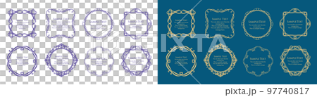 Luxury card design. Antique decorative design. Elegant edge pattern. Luxury card design. Antique decorative design. Elegant edge pattern. 97740817