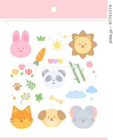 イラスト ステッカー シール 97741574