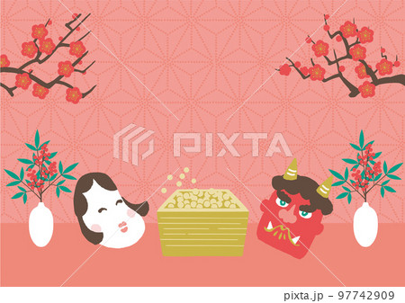 節分 背景イラスト 節分 背景イラスト 97742909