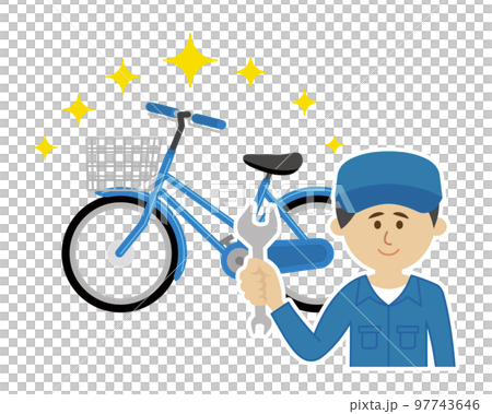 Illustration image of a bicycle that has undergone maintenance 97743646