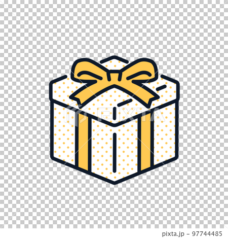 禮物盒簡單圖標插圖素材 97744485