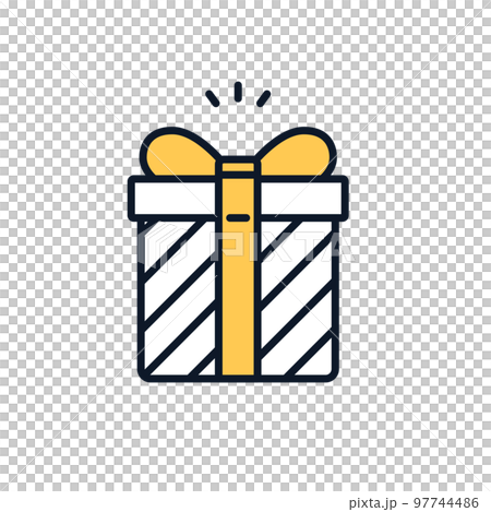 Gift simple icon illustration material 97744486