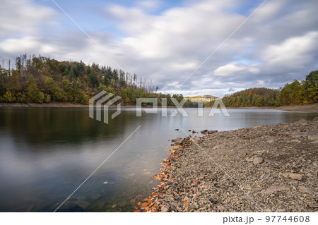 Agger lake, Bergisches Land, Germany 97744608