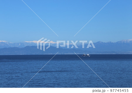 駿河湾フェリーと南アルプス 97745455