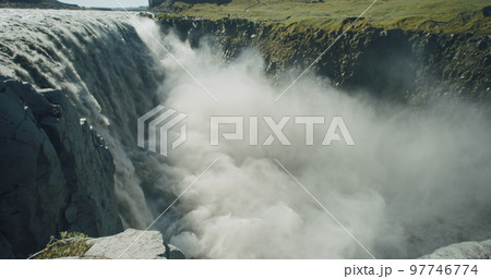 Beautiful and powerful Dettifoss waterfall, Iceland, Europe 97746774