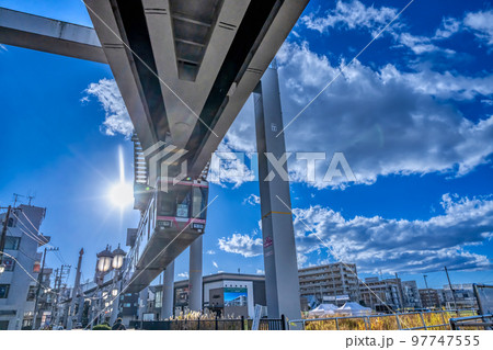 鎌倉市梶原の都市風景 湘南深沢駅 鎌倉市梶原の都市風景 湘南深沢駅 97747555