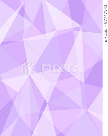 ポリゴン模様の背景　縦位置　パープル 97747943