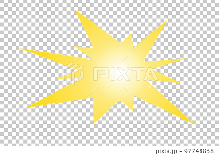 吹き出しサンシャイン光 97748838