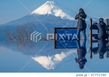 伊豆パノラマパーク 「碧テラス」 富士山 逆さ富士 伊豆 伊豆パノラマパーク 「碧テラス」 富士山 逆さ富士 伊豆 97751590