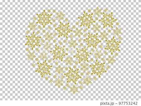 用雪花做成的心的插圖_5 用雪花做成的心的插圖_5 97753242