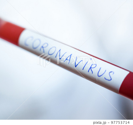 Blood test tube. Testing for Coronavirus disease. Blood test tube. Testing for Coronavirus disease. 97753714