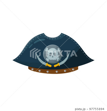 Blue pirate shops hat