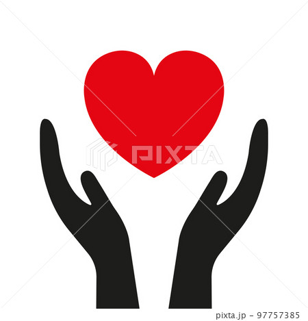 Heart in hand 97757385