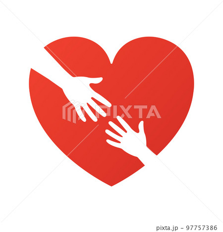 Heart in hand 97757386