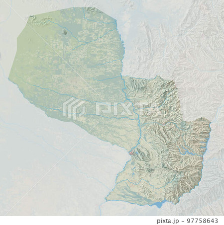 Topographic map of Paraguay Topographic map of Paraguay 97758643