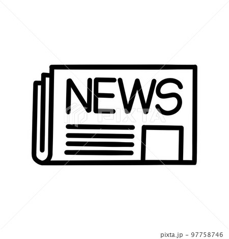 Newsletter line vector icon. Outline email. Envelope with letter vector sign, linear style pictogram Newsletter line vector icon. Outline email. Envelope with letter vector sign, linear style pictogram 97758746