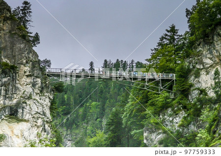 Picture of the Marien bridge near Neuschwanstein Castle during the day 97759333