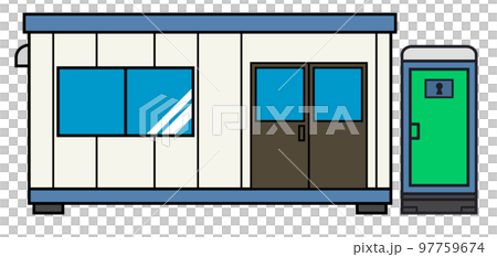 A hut used as a prefabricated site office A hut used as a prefabricated site office 97759674