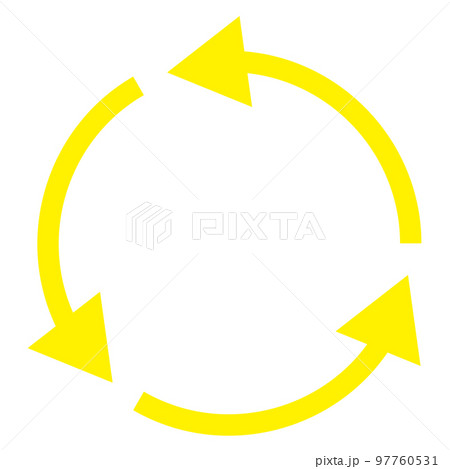 サイクル図L 黄色 サイクル図L 黄色 97760531