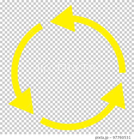 サイクル図L 黄色 サイクル図L 黄色 97760531