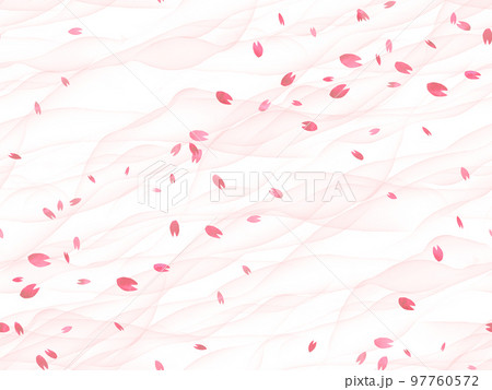 桜舞う（シームレス） 97760572